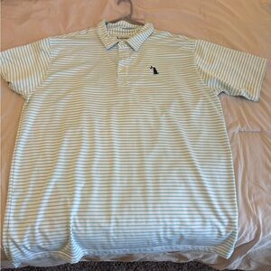 Men's Striped Local Boy Polo Shirt - Light Blue